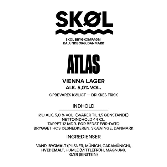 ATLAS - Vienna Lager - Alk. 5 % vol. - 44 cl.