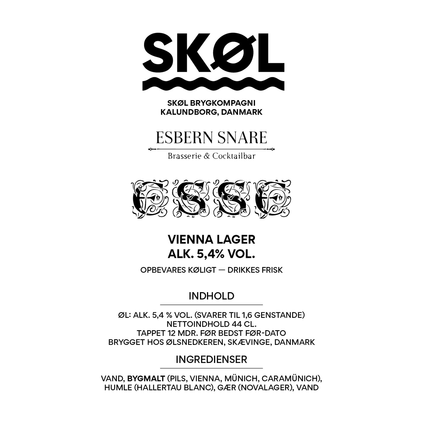 ESSE - Vienna Lager - Alk. 5,5 % vol. - 44 cl.