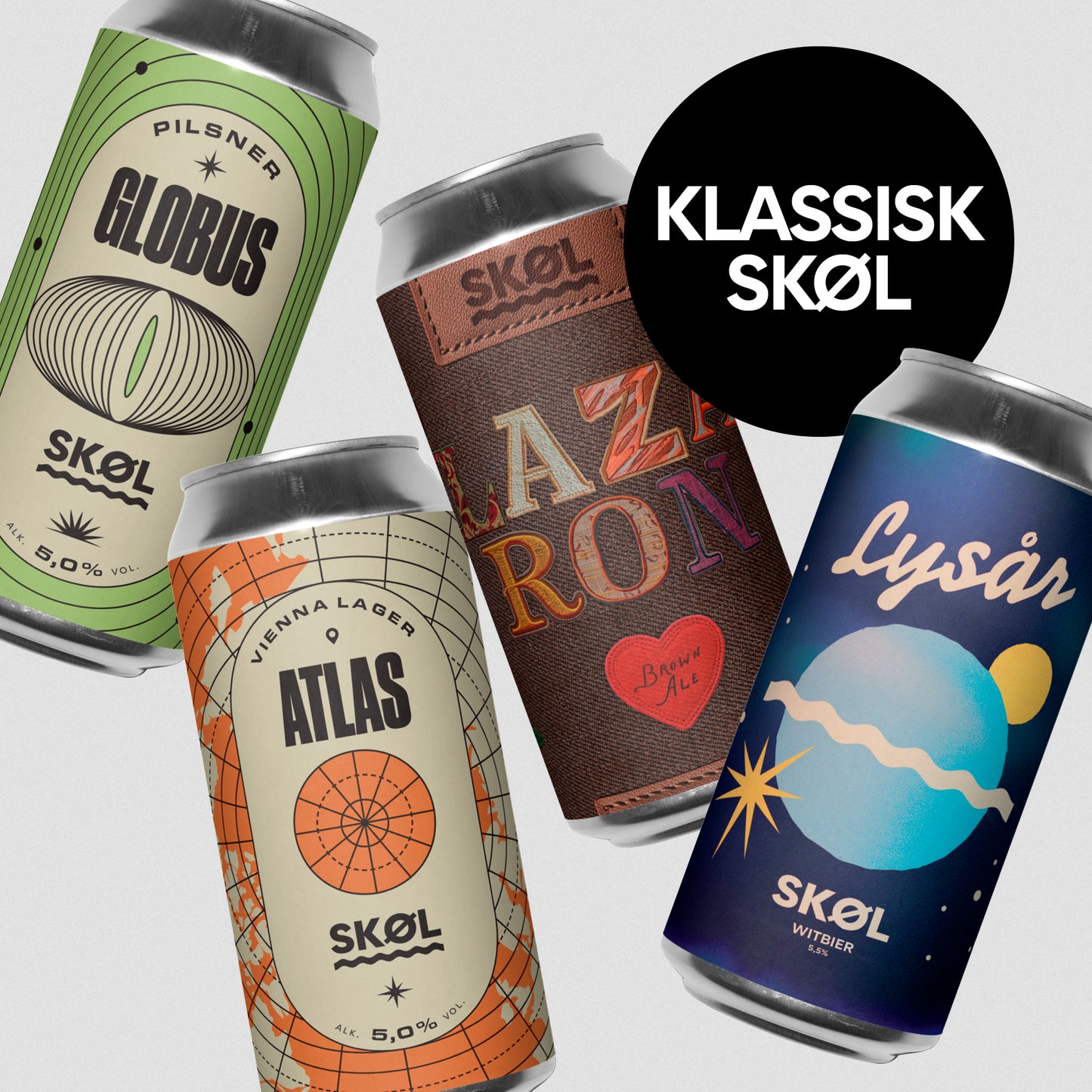 KLASSISK SKØL - Bundle med 4 øl