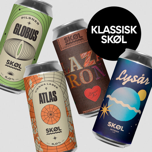 KLASSISK SKØL - Bundle med 4 øl