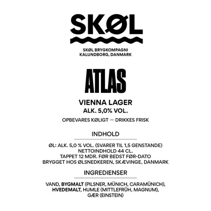 ATLAS - Vienna Lager - Alk. 5 % vol. - 44 cl.