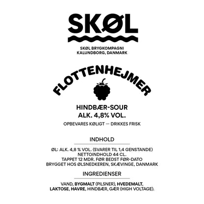 FLOTTENHEJMER - Hindbær Sour - Alk. 4,8 % vol. - 44 cl.