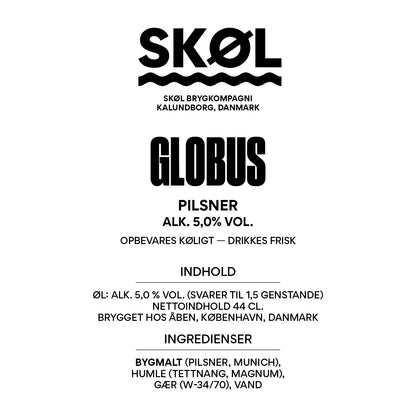 GLOBUS - Pilsner - Alk. 5 % vol. - 44 cl.