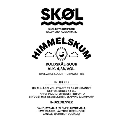 HIMMELSKUM - Koldskål sour - Alk. 4,8% vol. - 44 cl.