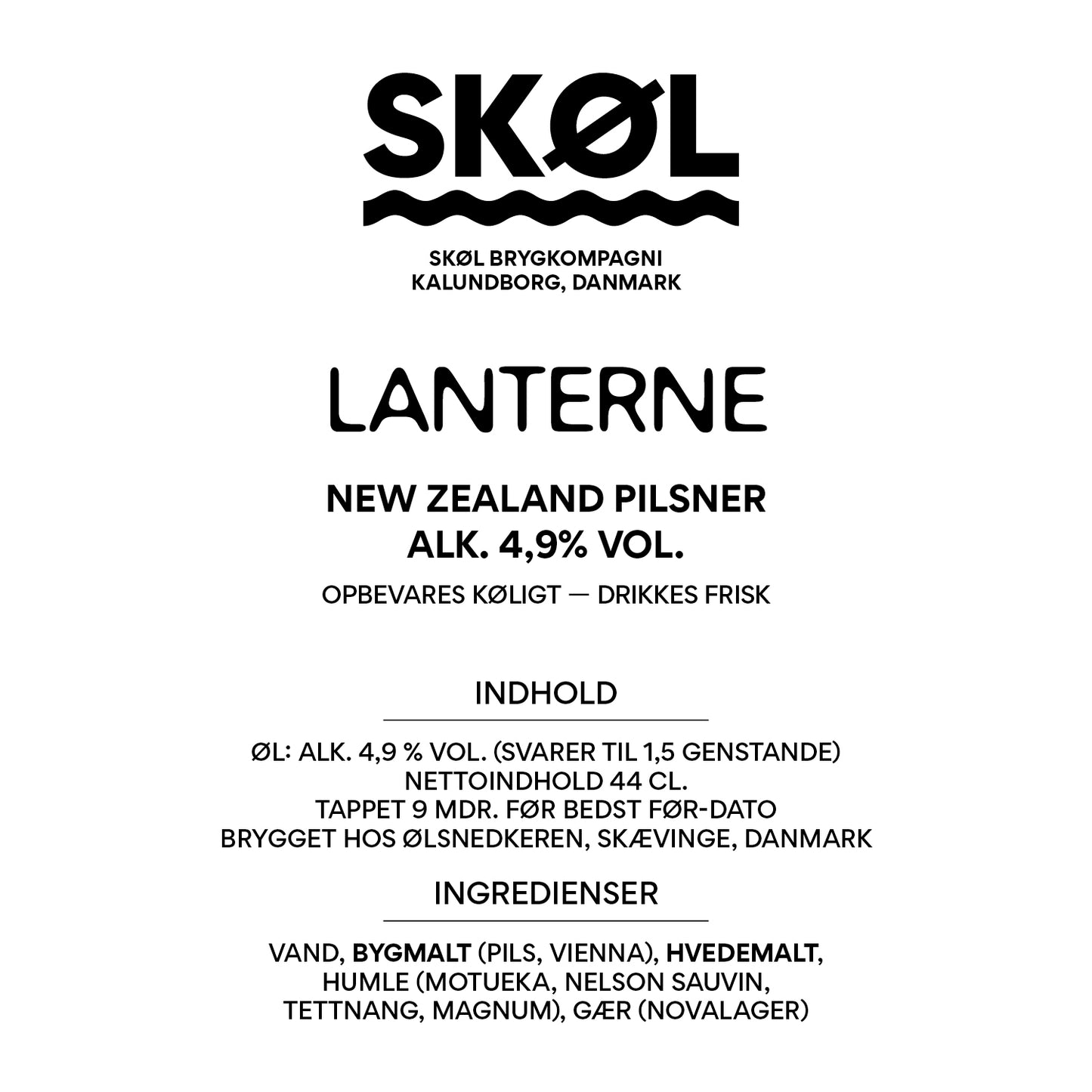 LANTERNE - New Zealand Pilsner - Alk. 4,9 % vol. - 44 cl.