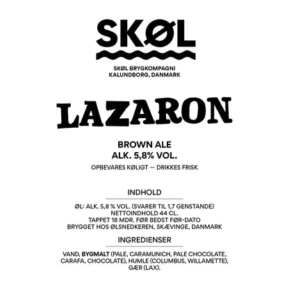 LAZARON - Brown Ale - Alk. 5,8 vol. - 44 cl.